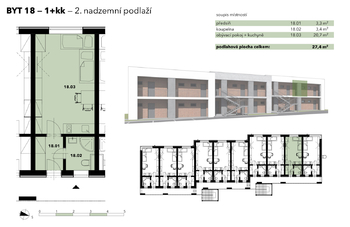 Prodej bytu 1+kk v osobním vlastnictví 28 m², Ostrov
