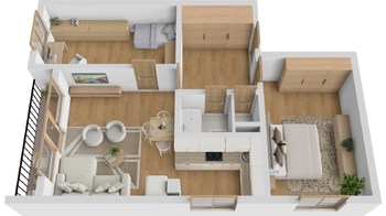 Prodej bytu 3+kk v osobním vlastnictví 74 m², Hradec Králové