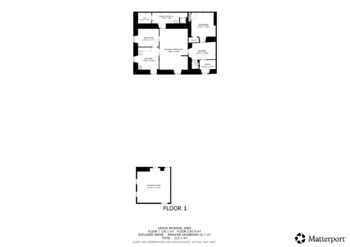 půdorys přízemí a přístavku pro oslavy - Prodej chaty / chalupy 220 m², Studená
