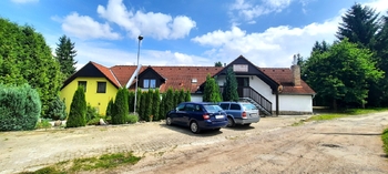 čelní pohled na penzion - Prodej ubytovacího zařízení 1364 m², Kunžak 