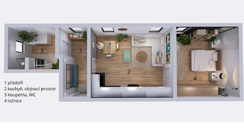 Pronájem bytu 2+kk v osobním vlastnictví 60 m², Letohrad