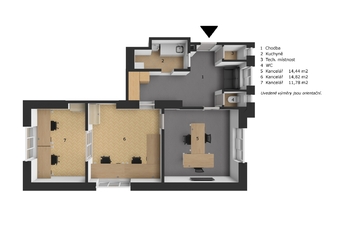 Pronájem kancelářských prostor 61 m², Praha 4 - Krč