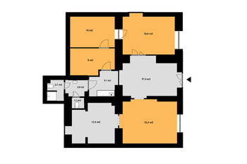 Pronájem obchodních prostor 97 m², Praha 5 - Smíchov