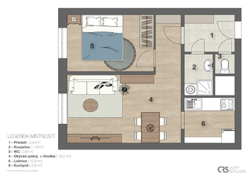 Prodej bytu 2+1 v osobním vlastnictví 43 m², Praha 6 - Ruzyně