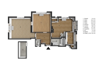 Prodej bytu 3+1 v osobním vlastnictví 83 m², Praha 6 - Dejvice