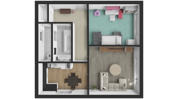 Prodej bytu 2+1 v osobním vlastnictví 66 m², Žandov