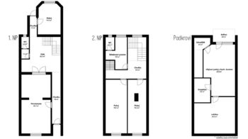 Prodej multifunkčního domu 276 m2, plocha pozemku 181 m2, Brandlova, Hodonín - Prodej domu 276 m², Hodonín