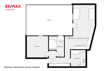 Prodej bytu 2+kk v osobním vlastnictví 61 m², Unhošť
