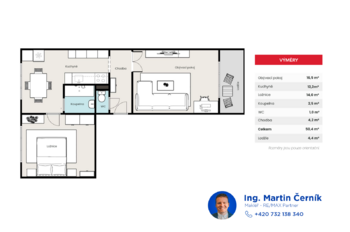 Prodej bytu 2+1 v osobním vlastnictví 57 m², Liberec