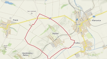 Prodej pozemku 2400 m², Zbýšov