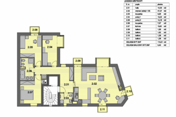Pronájem bytu 4+kk v osobním vlastnictví 120 m², Praha 6 - Střešovice