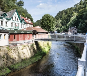 hotel Hawel a řeka Kamenice - Prodej ubytovacího zařízení 832 m², Hřensko