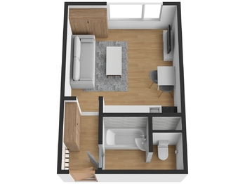 Prodej bytu 1+kk v osobním vlastnictví 20 m², Chomutov