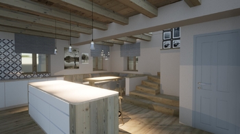 vstup do špajze z kuchyně - Prodej domu 223 m², Hraběšice