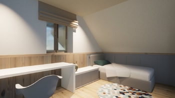 pokojíček 2.NP - Prodej domu 223 m², Hraběšice