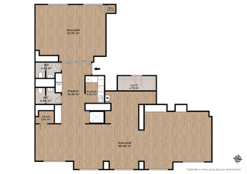 Pronájem kancelářských prostor 156 m², Praha 4 - Nusle