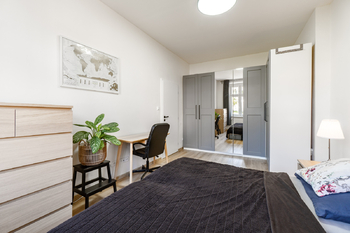 Ložnice 2 - Pronájem bytu 3+kk v osobním vlastnictví 61 m², Praha 8 - Libeň