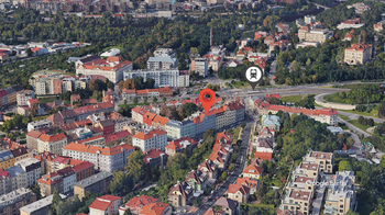 Poloha - Pronájem bytu 3+kk v osobním vlastnictví 61 m², Praha 8 - Libeň