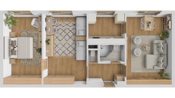Pronájem bytu 3+1 v osobním vlastnictví 60 m², Praha 10 - Strašnice