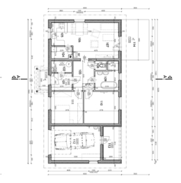 půdorys - Prodej domu 118 m², Sedlčany