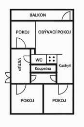Prodej bytu 4+1 v osobním vlastnictví 62 m², Praha 4 - Krč