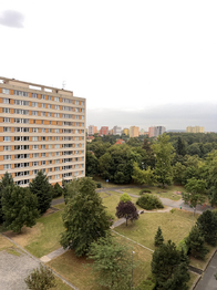 Pohled z balkonu  - Pronájem bytu 1+1 v družstevním vlastnictví 40 m², Praha 4 - Lhotka