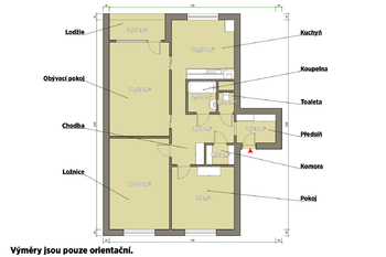Prodej bytu 3+1 v družstevním vlastnictví 78 m², Strašice
