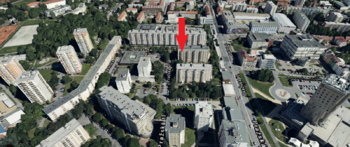 panorama - Pronájem bytu 2+kk v osobním vlastnictví 37 m², České Budějovice