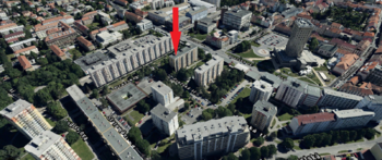 panorama - Pronájem bytu 2+kk v osobním vlastnictví 37 m², České Budějovice