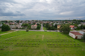 Pohled z lodžie směr Třebeš - Prodej bytu 3+1 v družstevním vlastnictví 99 m², Hradec Králové