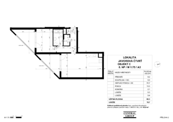 Pronájem bytu 2+kk v osobním vlastnictví 79 m², Praha 10 - Horní Měcholupy