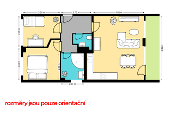 Prodej bytu 3+kk v osobním vlastnictví 71 m², Praha 4 - Krč