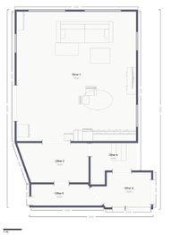 Půdorys - Pronájem bytu 3+kk v osobním vlastnictví 161 m², Vodochody