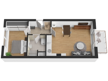 Pronájem bytu 2+kk v osobním vlastnictví 54 m², Plzeň