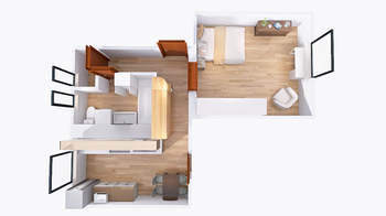 Pronájem bytu 1+1 v osobním vlastnictví 39 m², Zastávka