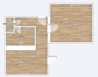 Pronájem bytu 1+1 v osobním vlastnictví 39 m², Zastávka