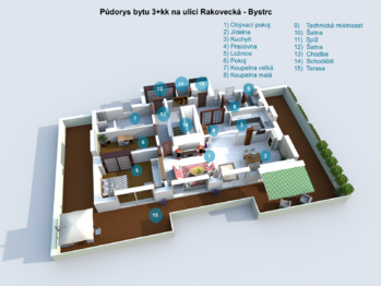 Prodej bytu 3+kk v osobním vlastnictví 266 m², Brno