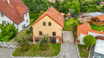 Pohled z dronu - Prodej domu 130 m², Plzeň
