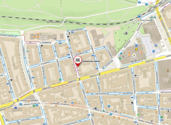 Mapa - Prodej obchodních prostor 66 m², Praha 7 - Holešovice