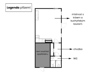 Pronájem bytu 3+kk v osobním vlastnictví 120 m², Nadějkov