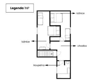 Pronájem bytu 3+kk v osobním vlastnictví 120 m², Nadějkov