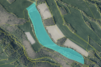 Katastrální ortofoto mapa - Prodej pozemku 71898 m², Jirkov