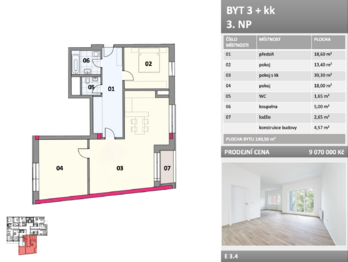 Prodej bytu 3+kk v osobním vlastnictví 101 m², Frýdek-Místek