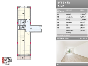 Prodej bytu 2+kk v osobním vlastnictví 64 m², Frýdek-Místek
