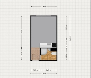 Pronájem bytu 1+kk v osobním vlastnictví 22 m², Chodov