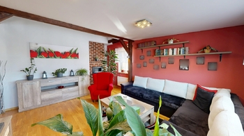 Obývací pokoj - Prodej bytu 3+1 v družstevním vlastnictví 91 m², Praha 5 - Košíře