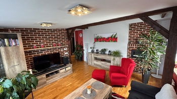 Obývací pokoj - Prodej bytu 3+1 v družstevním vlastnictví 91 m², Praha 5 - Košíře
