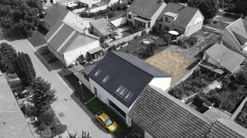 Pohled z ulice - Prodej domu 157 m², Měnín