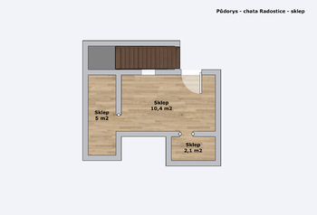 Sklep - Prodej chaty / chalupy 68 m², Radostice