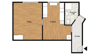 Pronájem bytu 1+1 v osobním vlastnictví 39 m², Žatec